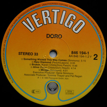 Doro : Doro (LP, Album)