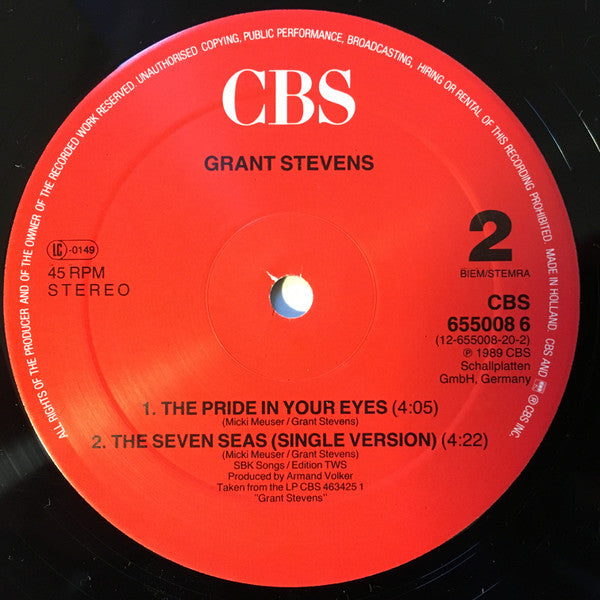 Grant Stevens : The Seven Seas (12", Maxi)