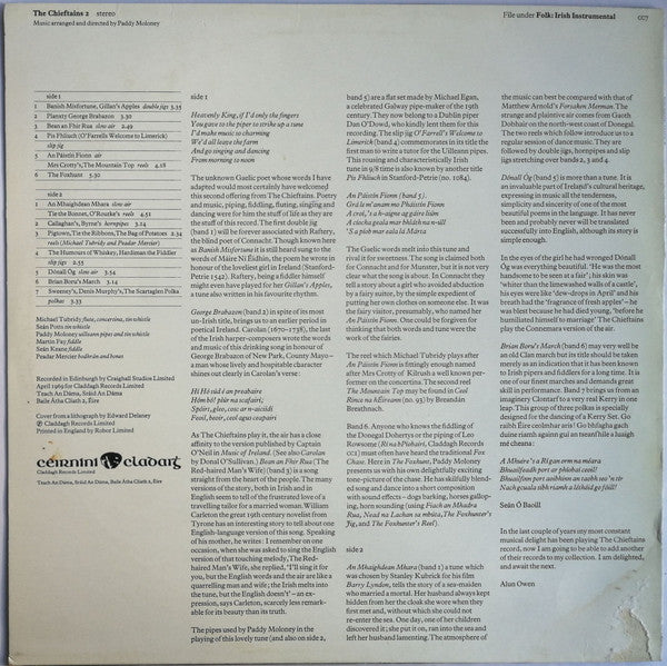 The Chieftains : The Chieftains 2 (LP, Album)