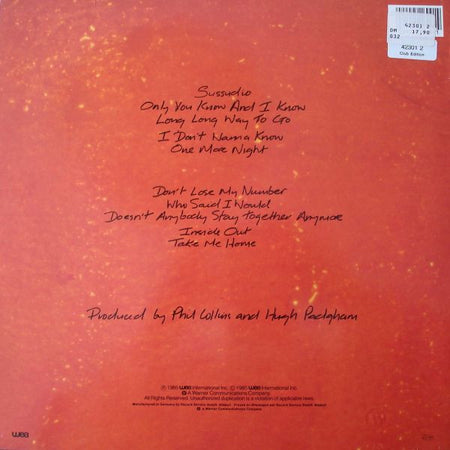 Phil Collins : No Jacket Required (LP, Album, Club, Tel)