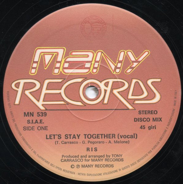 RIS : Let's Stay Together (12")