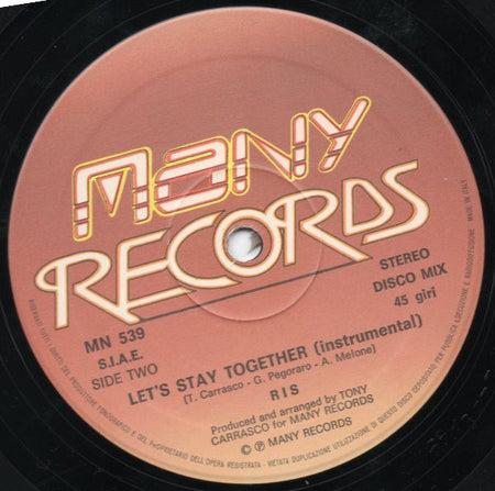 RIS : Let's Stay Together (12")