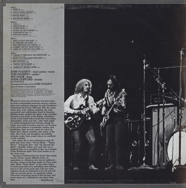 Creedence Clearwater Revival Featuring John Fogerty : Chronicle (The 20 Greatest Hits) (2xLP, Comp)
