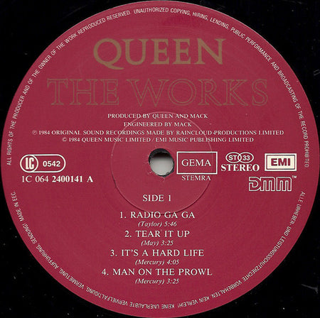 Queen : The Works (LP, Album)