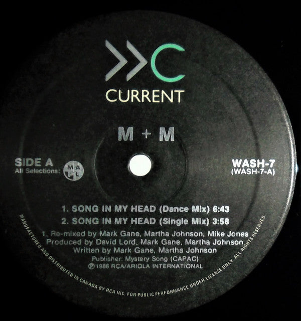 M + M : Song In My Head (12")
