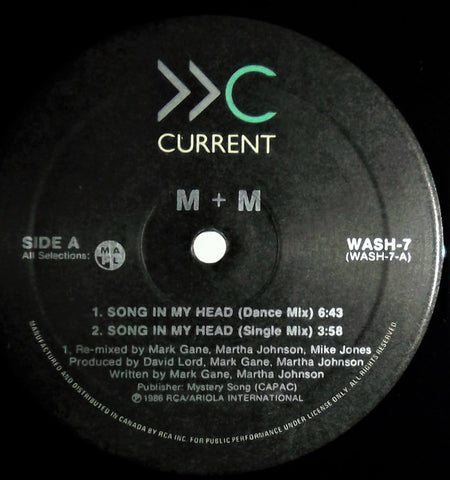 M + M : Song In My Head (12")
