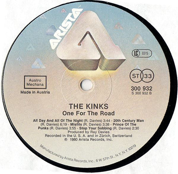 The Kinks : One For The Road (2xLP, Album)