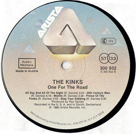 The Kinks : One For The Road (2xLP, Album)