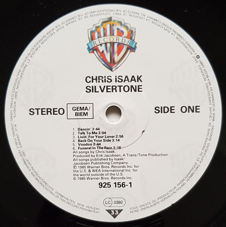 Chris Isaak : Silvertone (LP, Album)