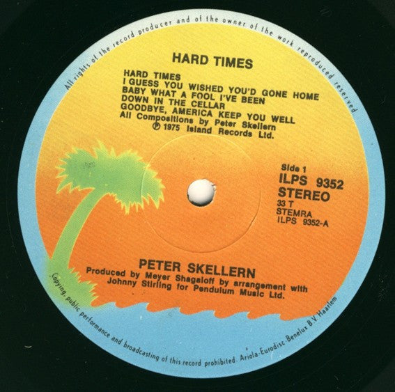 Peter Skellern : Hard Times (LP, Album)