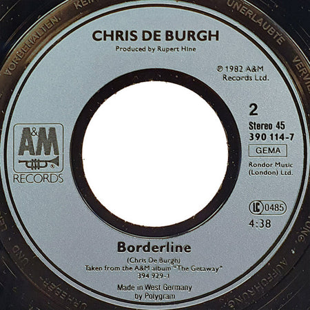 Chris De Burgh : The Lady In Red (7", Single)