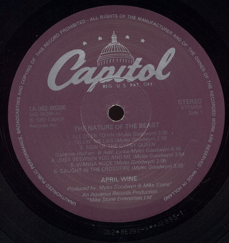 April Wine : The Nature Of The Beast (LP, Album)