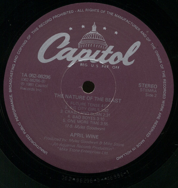 April Wine : The Nature Of The Beast (LP, Album)
