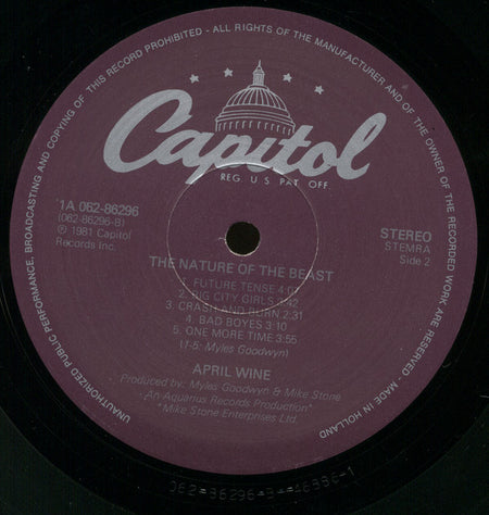 April Wine : The Nature Of The Beast (LP, Album)