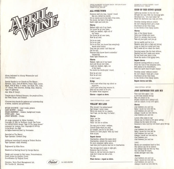 April Wine : The Nature Of The Beast (LP, Album)