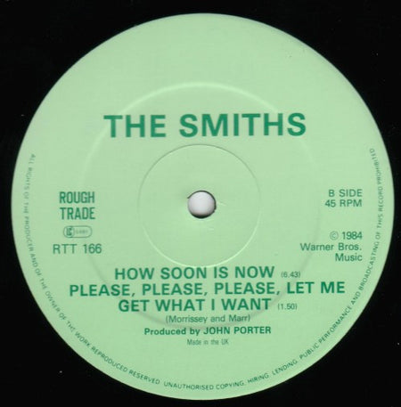 The Smiths : William, It Was Really Nothing (12", Single, CBS)