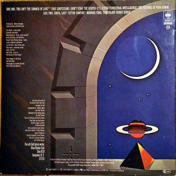 Blue Öyster Cult : Agents Of Fortune (LP, Album, RE)
