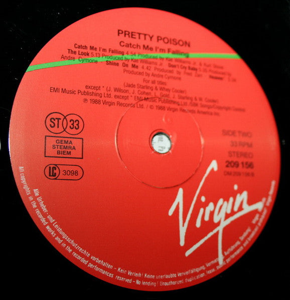 Pretty Poison : Catch Me I'm Falling (LP, Album)