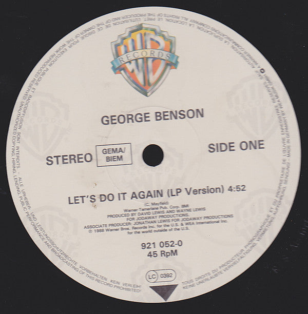 George Benson : Let's Do It Again (12")