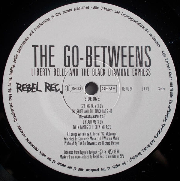 The Go-Betweens : Liberty Belle And The Black Diamond Express (LP, Album)