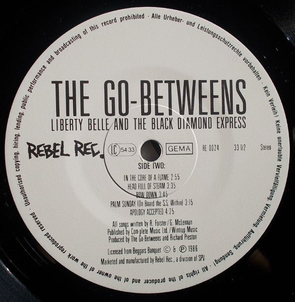 The Go-Betweens : Liberty Belle And The Black Diamond Express (LP, Album)