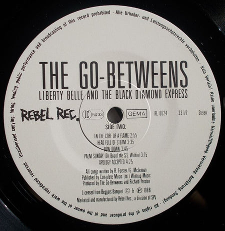 The Go-Betweens : Liberty Belle And The Black Diamond Express (LP, Album)