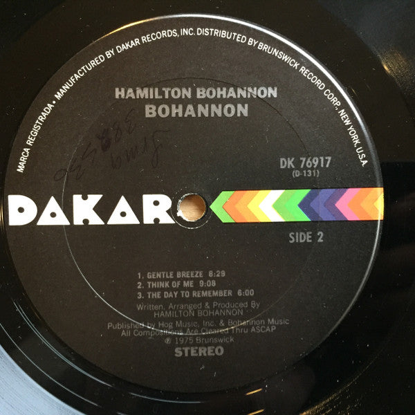 Hamilton Bohannon : Bohannon (LP, Album, Pit)