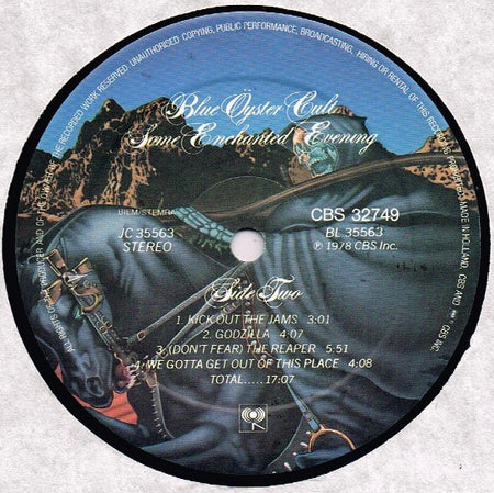 Blue Öyster Cult : Some Enchanted Evening (LP, Album, RE)