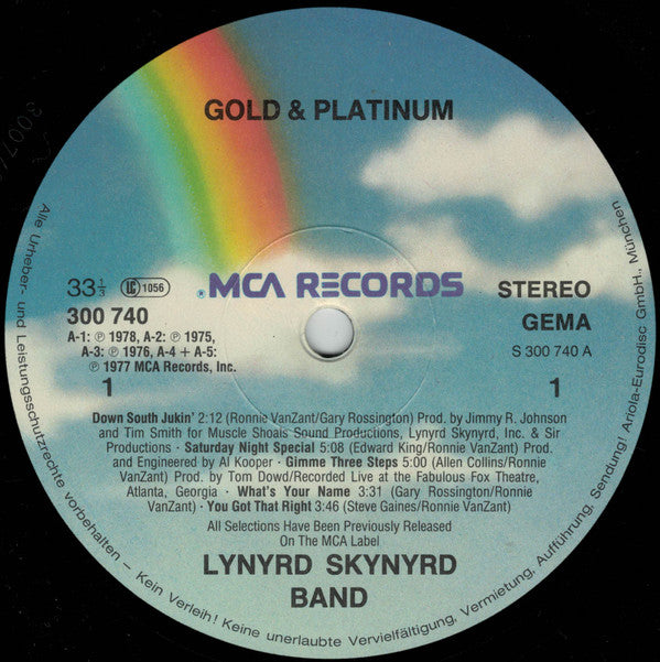 Lynyrd Skynyrd : Gold & Platinum (2xLP, Comp, Gat)