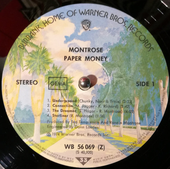 Montrose (2) : Paper Money (LP, Album)