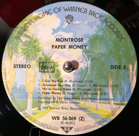 Montrose (2) : Paper Money (LP, Album)