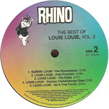 Various : The Best Of Louie Louie, Vol. 2 (LP, Comp)
