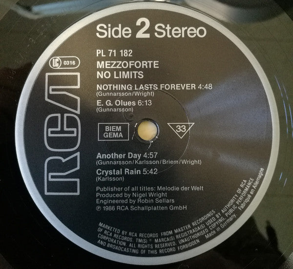 Mezzoforte : No Limits (LP, Album)