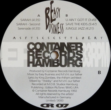 Easy Business : ASFTSCSCSTTLOERT (12", EP, Ltd)