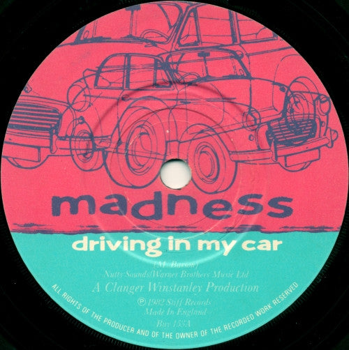 Madness : Driving In My Car (7", Single, Pos)