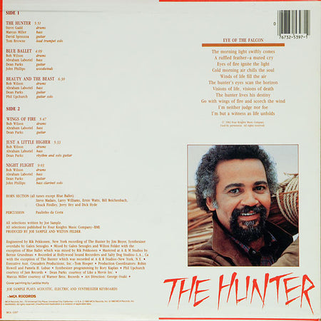 Joe Sample : The Hunter (LP, Album, Glo)