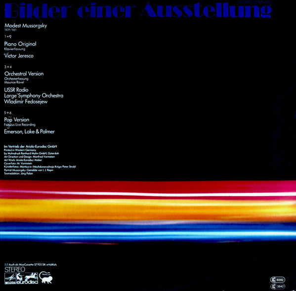 Victor Jeresco*, Moscow Radio Symphony*, Emerson, Lake & Palmer, Modest Mussorgsky : Pictures At An Exhibition (3xLP, Comp, Gat)