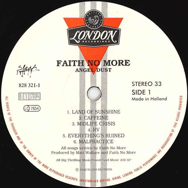 Faith No More : Angel Dust (LP, Album)