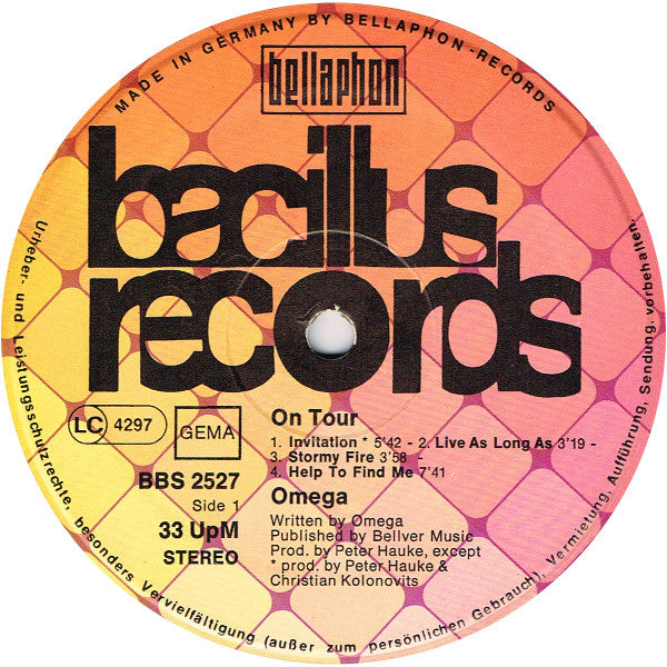 Omega (5) : On Tour (LP, Comp)