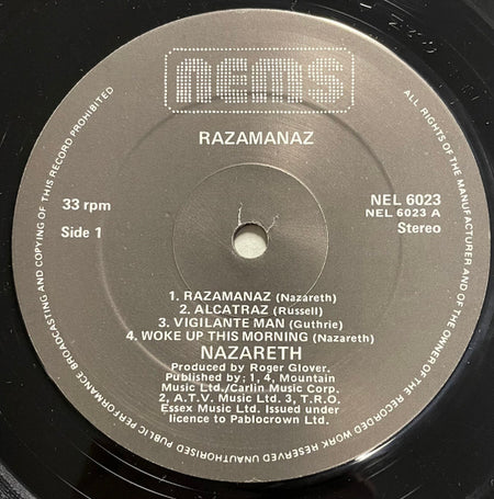 Nazareth (2) : Razamanaz (LP, Album, RE)