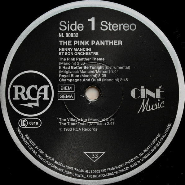 Henry Mancini : The Pink Panther (LP, Album, RE)