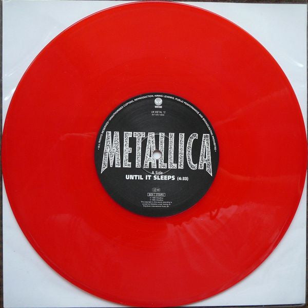 Metallica : Until It Sleeps (10", Single, Ltd, Red)
