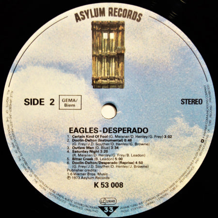 Eagles : Desperado (LP, Album, RE)