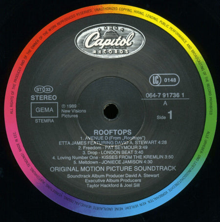 Various : Rooftops (Original Motion Picture Soundtrack) (LP, Album, Comp)