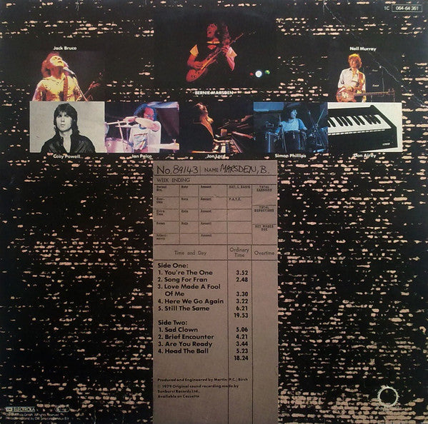 Bernie Marsden : And About Time Too (LP, Album)