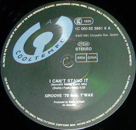 Groove '70 Featuring T'Wax : I Can't Stand It (... Just A Little Bit) (12")
