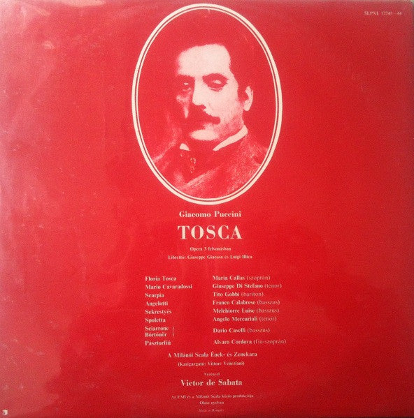 Giacomo Puccini - Maria Callas, Giuseppe di Stefano, Tito Gobbi, Victor De Sabata : Tosca (2xLP, RE, Gat)