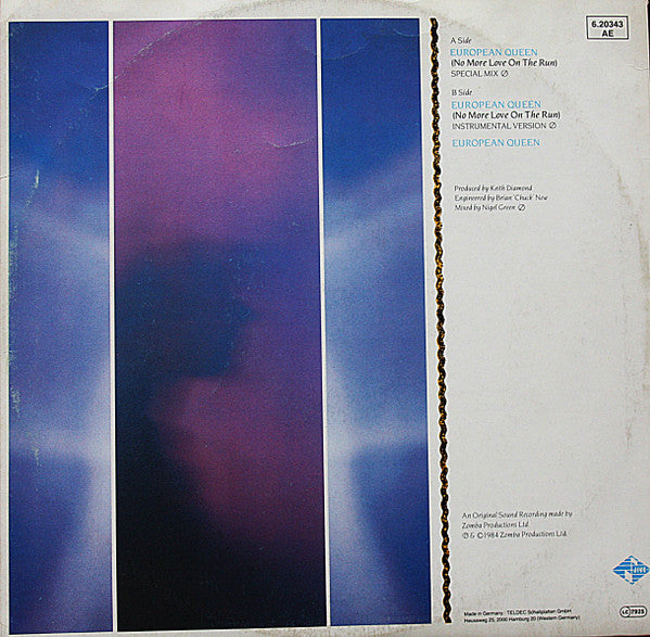 Billy Ocean : European Queen (No More Love On The Run) (12", Single)
