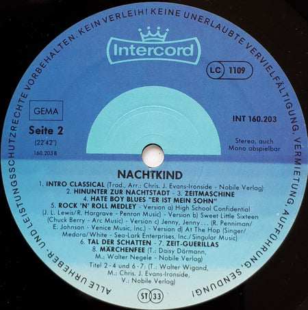 Chris Evans-Ironside, Walter Wigand : Nachtkind (Fantastical) (LP, Album)