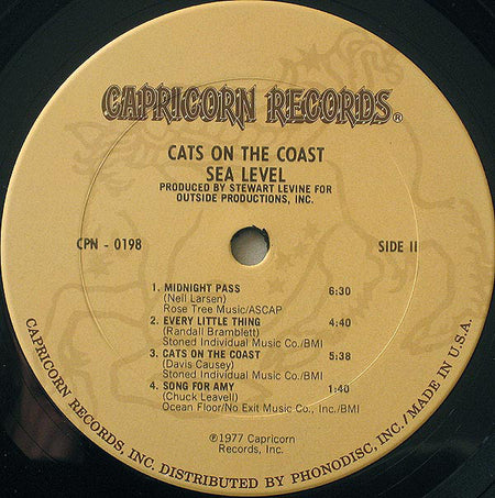 Sea Level : Cats On The Coast (LP, Album)